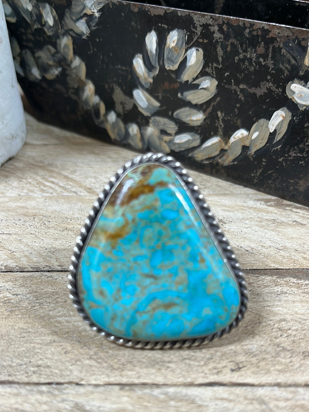 Alexis Sterling Silver & Kingman Turquoise Statement Ring