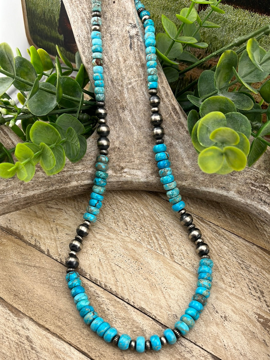 Triple way Turquoise Necklace /Bracelette – Sandi Russe Design