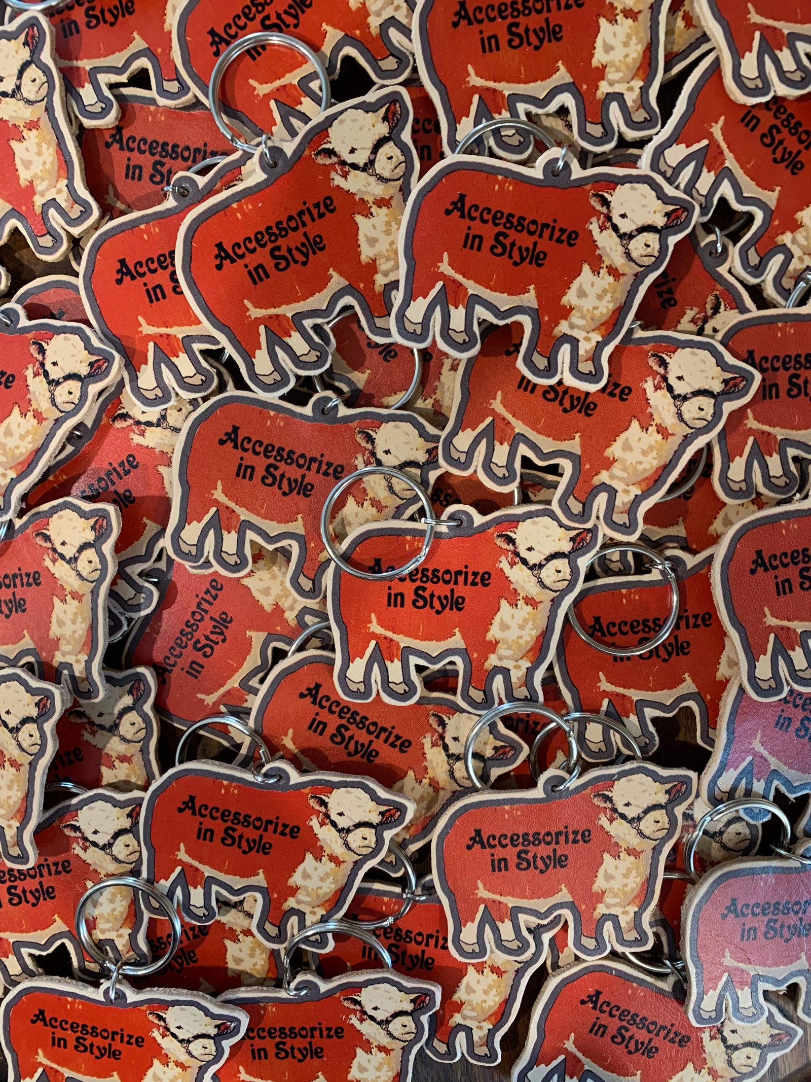 AIS Hereford Leather Keychain