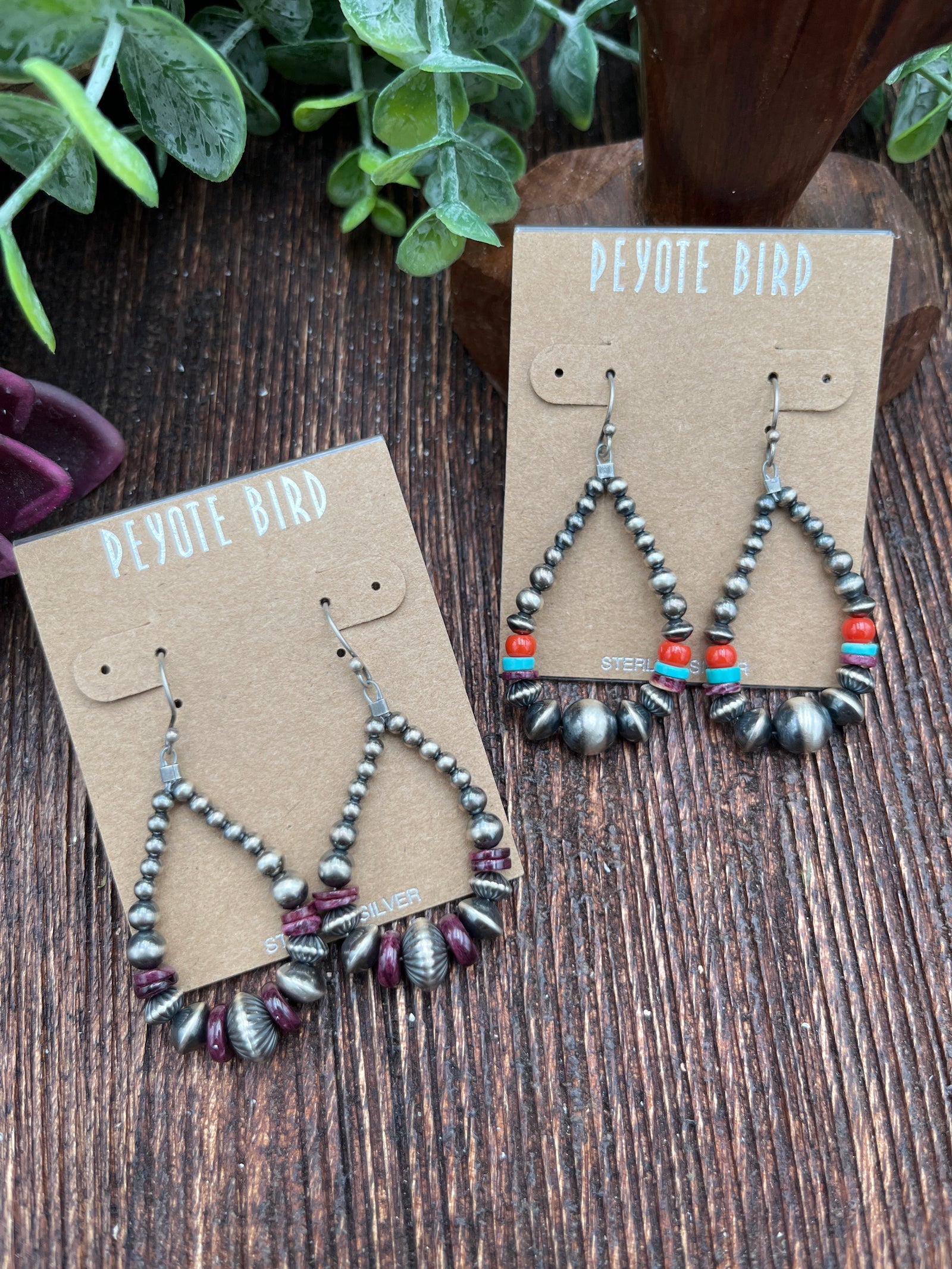Clara Spiny Navajo Pearl Teardrop Earrings
