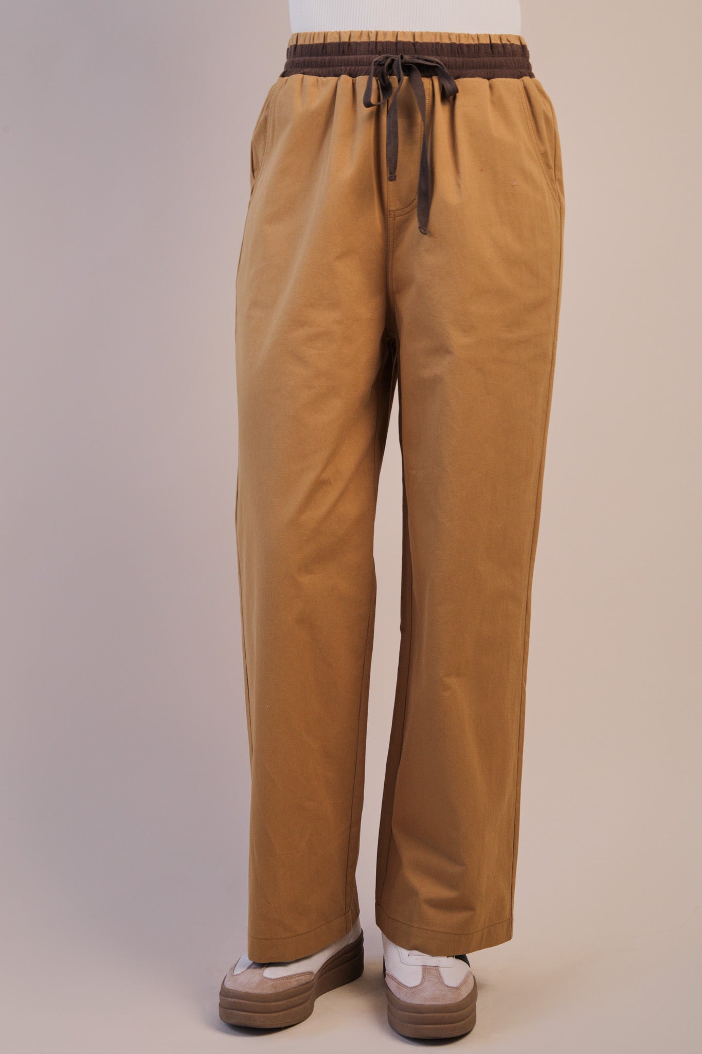 Wide Leg Canvas Pants
