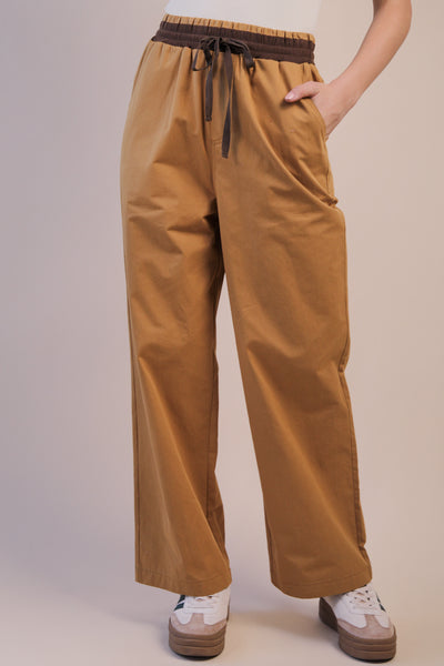 Wide Leg Canvas Pants