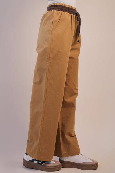 Wide Leg Canvas Pants