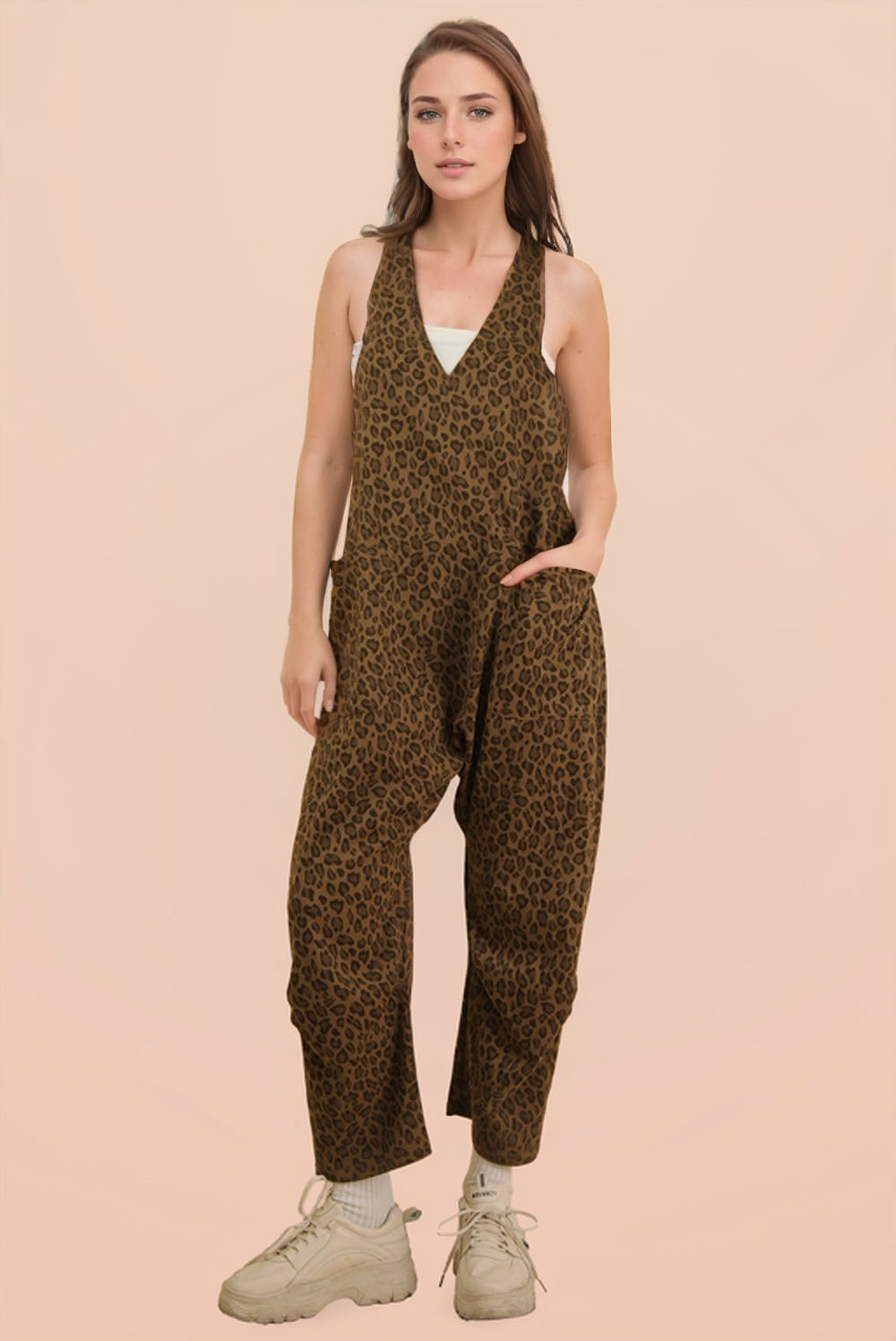 Leopard Baggy Jumpsuit