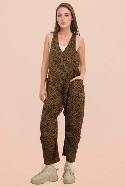 Leopard Baggy Jumpsuit