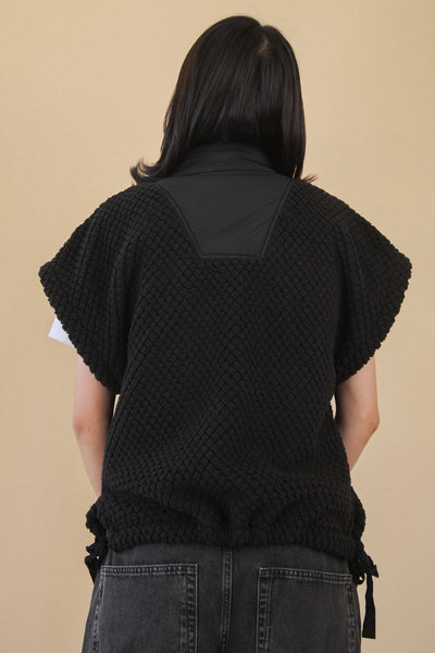 WoollySoft Black Short Sleeve Jacket