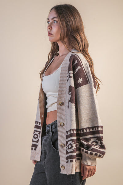Taos Western Cardigan Sweater