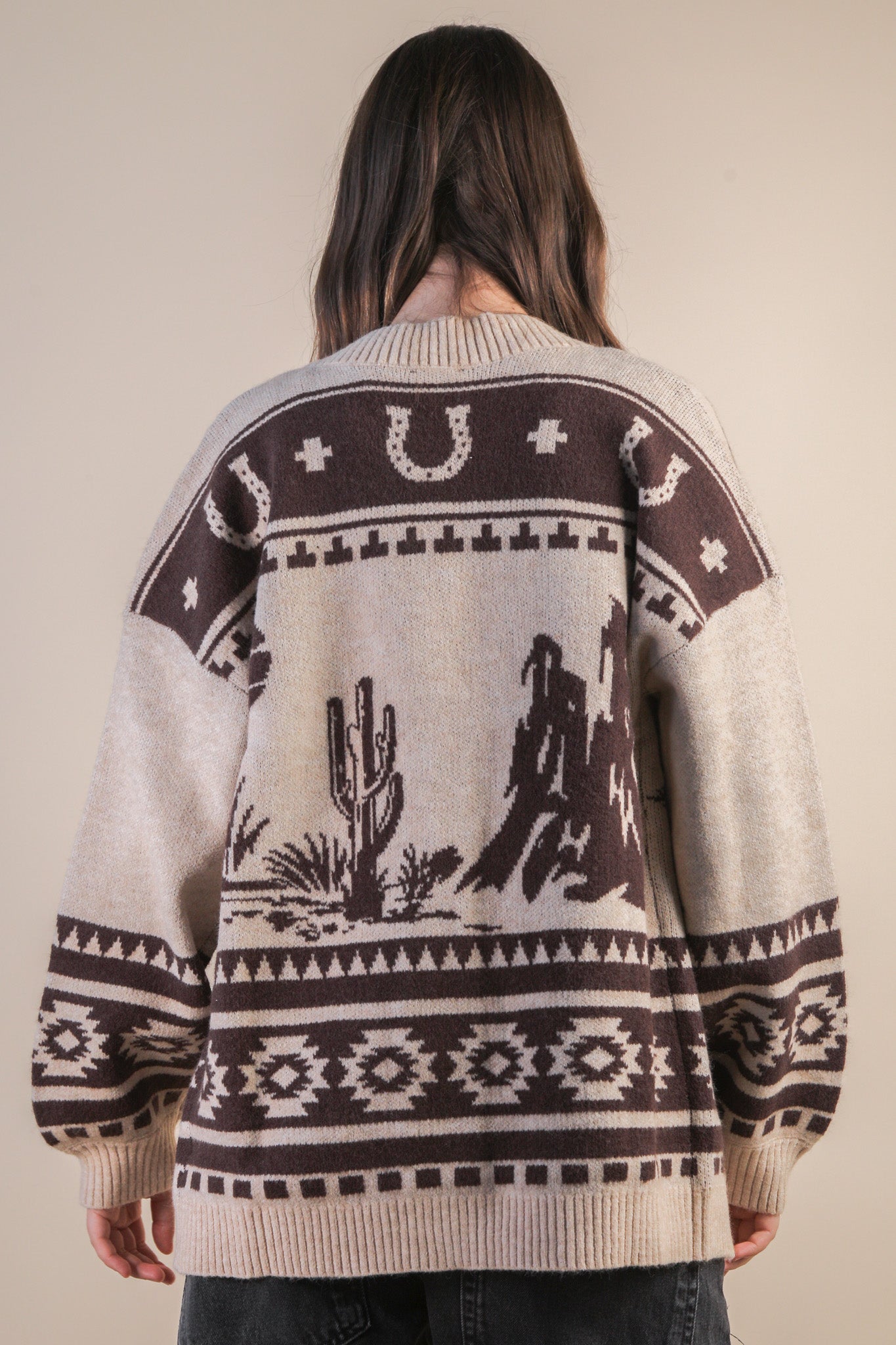 Taos Western Cardigan Sweater