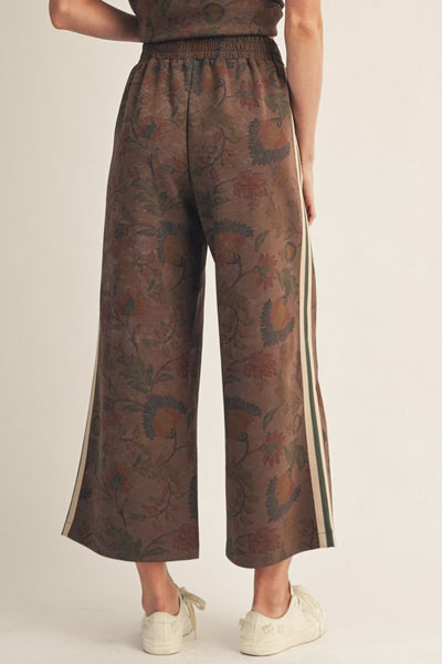 Stacia Floral Stripe Contrast Pant