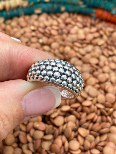 Klein 10mm Sterling Bubble Ring - Size 8