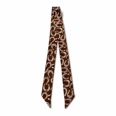 Western 100% Silk Twilly Ribbon Scarves