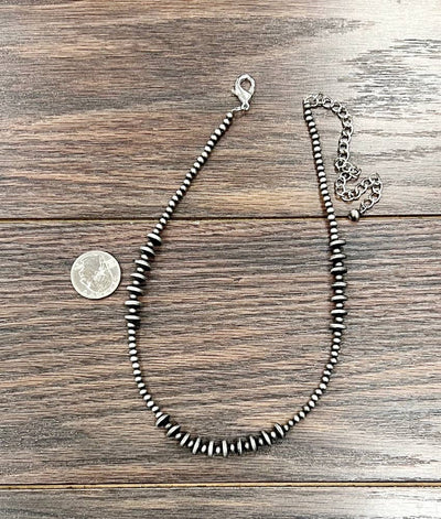 Sonny Fashion Navajo Pearl & Saucer Necklace - 16"