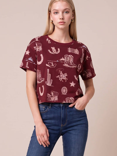 Western Printed T-shirt