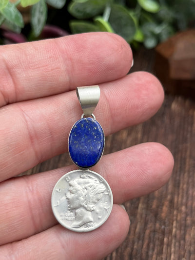 Weston Lapis Liberty Coin Pendant