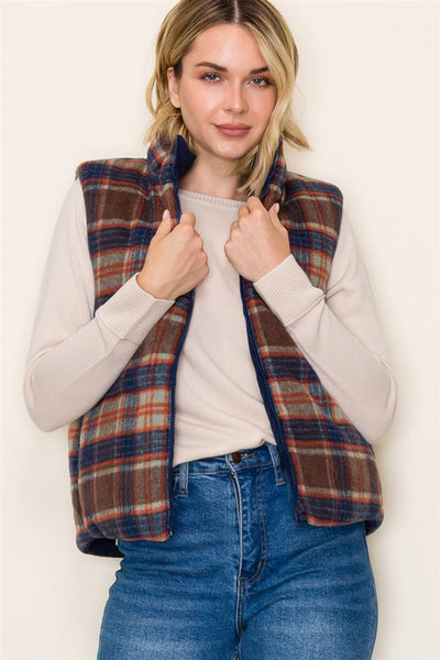 Cord & Plaid Vest
