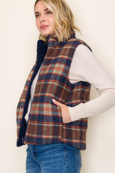 Cord & Plaid Vest