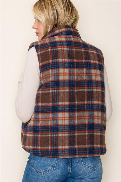 Cord & Plaid Vest