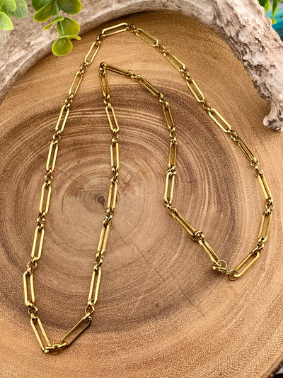 Lonnie Gold Paperclip Necklaces