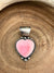 Coliander Sterling Pink Conch Heart Pendant - 1.15"