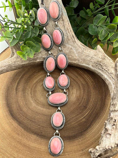 Albany Sterling Pink Conch Y Necklace - 34"