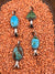 Carlsbad Sterling Single Stone Flute Blossom Pendant - Turquoise