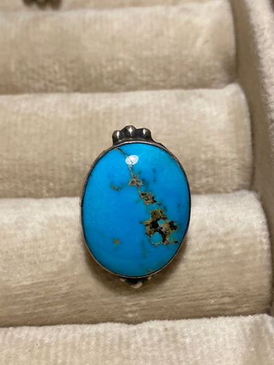 Bijoux Sterling Turquoise Ring - Size 9