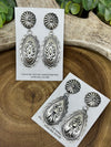 Bellamy Sterling Stamped Concho Post Earrings