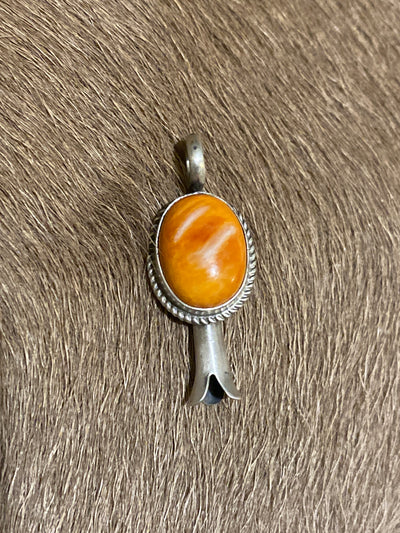 Poly Tech Flute Blossom Sterling Pendant