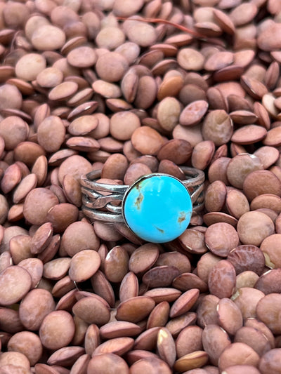 Honor Single Stone Turquoise Sterling Rings
