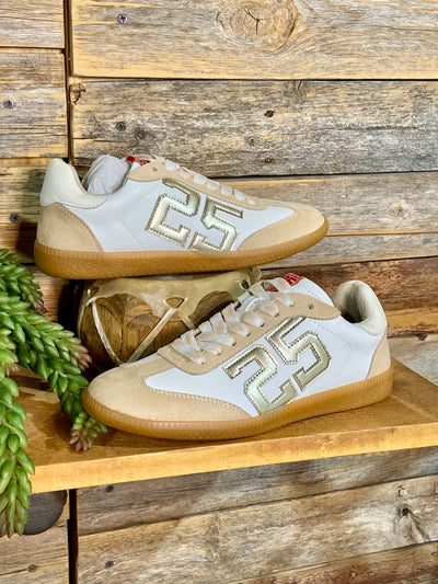 Leather Sneakers - Retro 25 Metallic