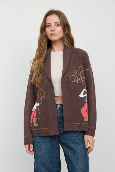 Howdy Embroidered Cardigan