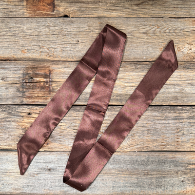 Brown Western Skinny Mini Wild Rag Scarf