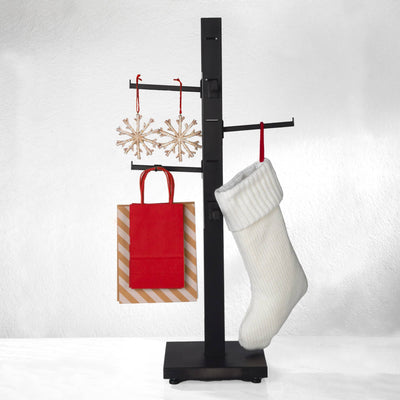 Tabletop 4-Sided Displays with 12 Adjustable Arms: Black / Tabletop Rack (12 arms included)