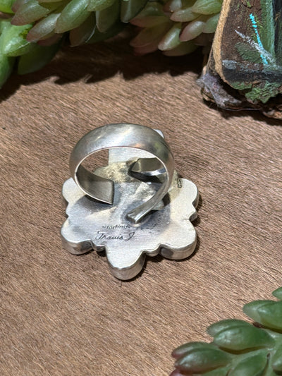 Wayward Purple & Turquoise Sterling Ring - Adjustable