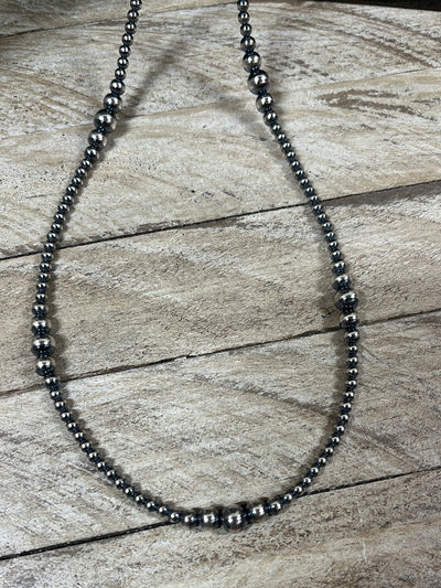 3-6mm Navajo Pearl Necklace with Varied Beads