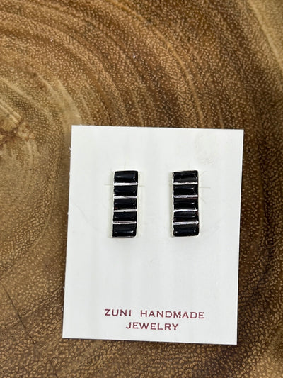 Tetris Zuni 5 Stone Post Earrings - .6"