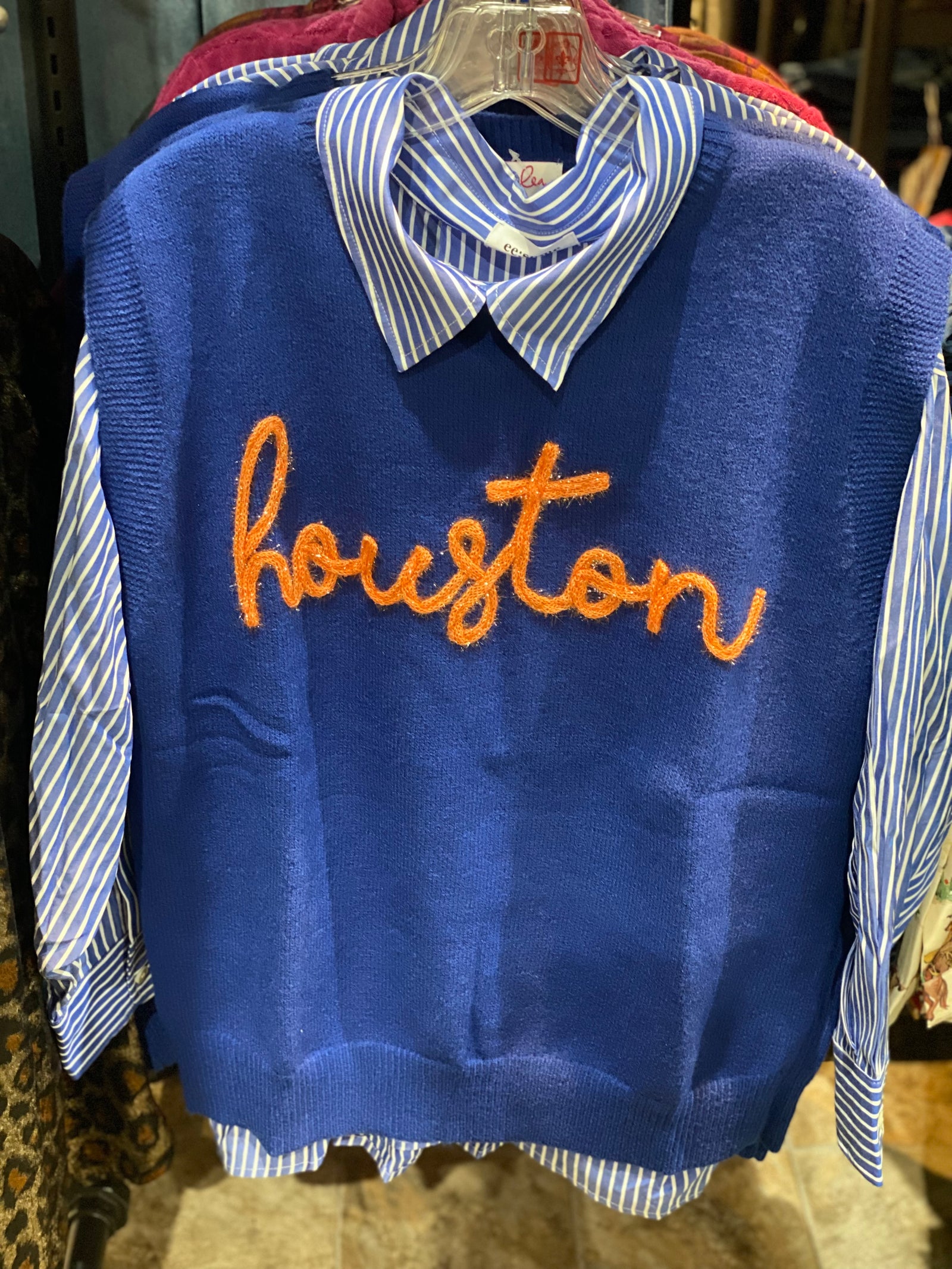 H-Town Tinsel Sweater Vest