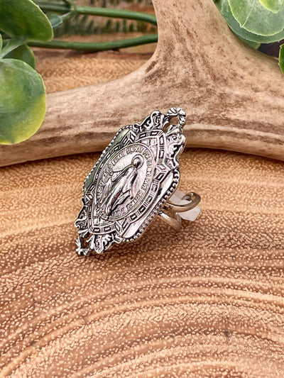 Lady of Guadalupe Fashion Cuff Ring
