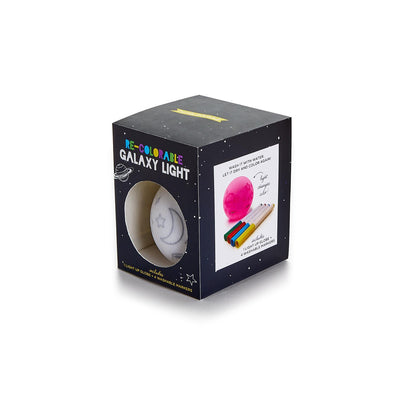Color Changing Light Up Re-Coloring Globe with 4 Washable Markers in Gift Box