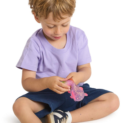 Guppy Squishy Glitter Fish Toy