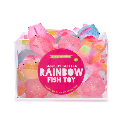 Guppy Squishy Glitter Fish Toy