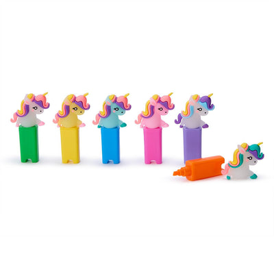 Set of 6 Unicorn Highlighters