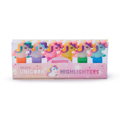 Set of 6 Unicorn Highlighters