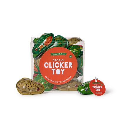 Croaky Hand-Crafted Frog Vintage Clicker Toy