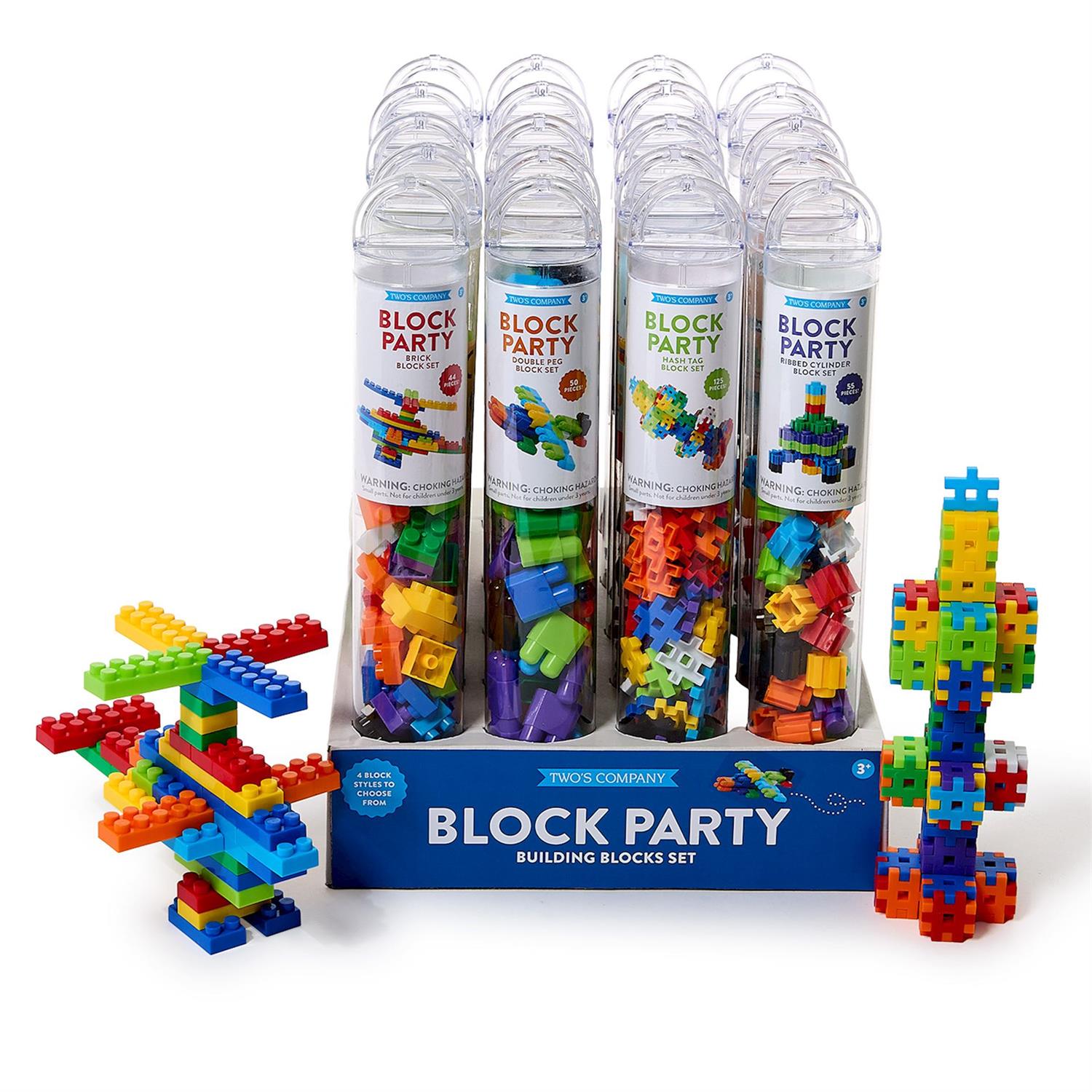Block Party Building Blocks in Storage Tube Unit