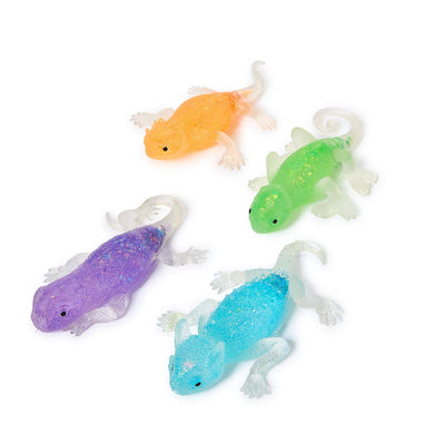 Lizzy Glitter Squishy Lizard Toy