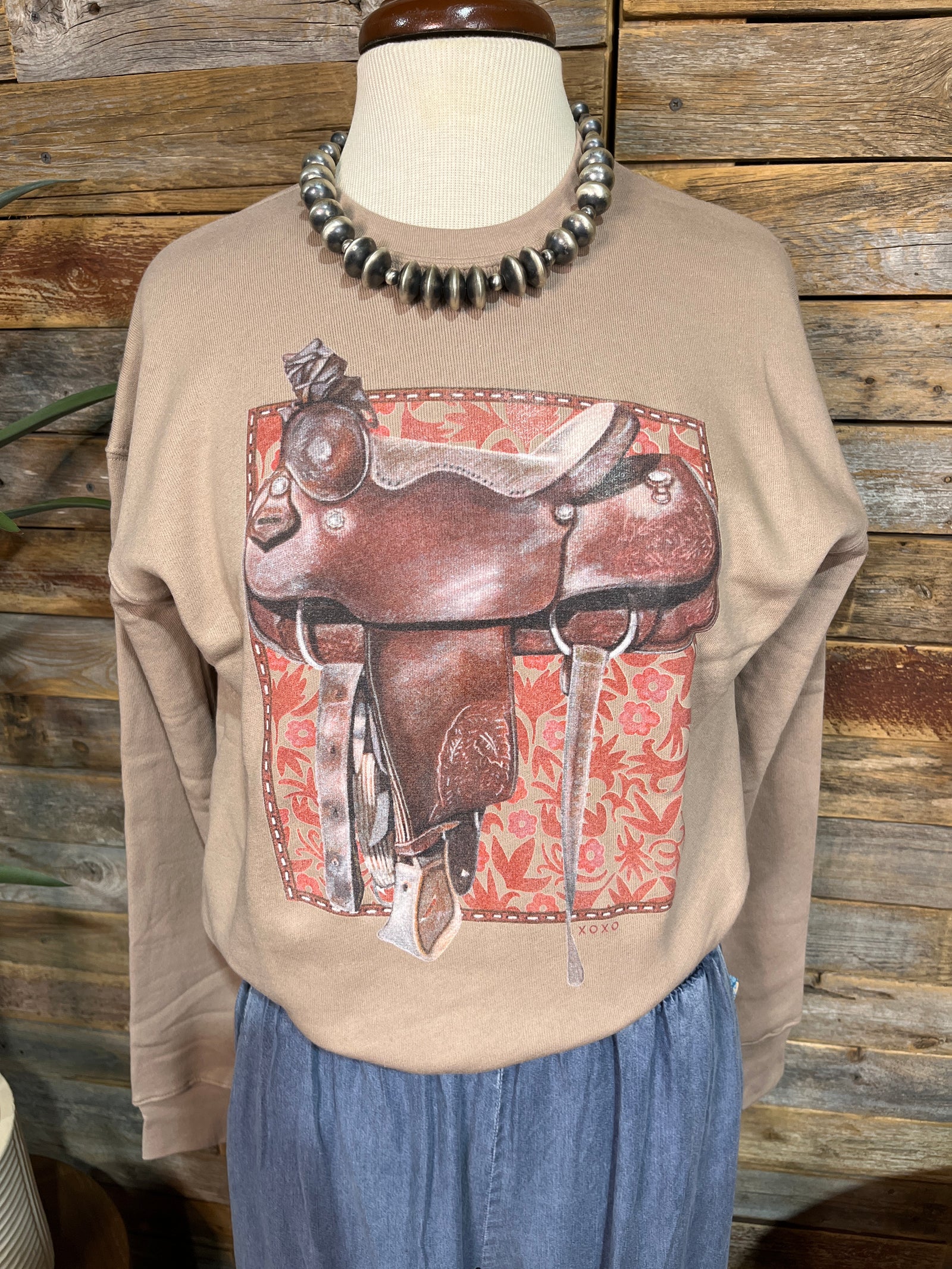 XOXO Roper Saddle Sweatshirt