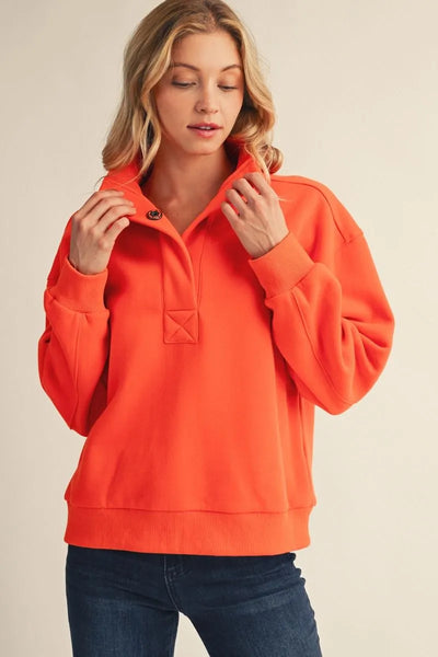 Kaylynn Fleece Lined High Neck Pullover