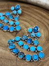 Evelyn Widow Maker Kingman Turquoise Cascading Stone Post Earrings