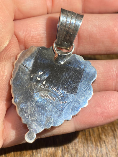 Maxi Sterling Onyx Cluster Heart Pendant